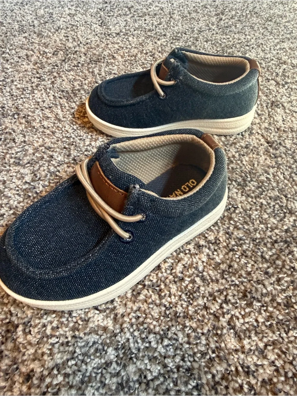 Old Navy Toddler Navy and Brown Casual Sneakers
